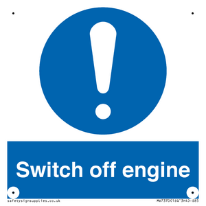 Switch off engine